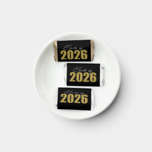 Gold Glitter Class of 2026 Hershey's Miniatures