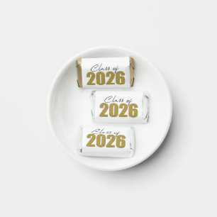 Gold Glitter Class of 2026 Hershey's Miniatures