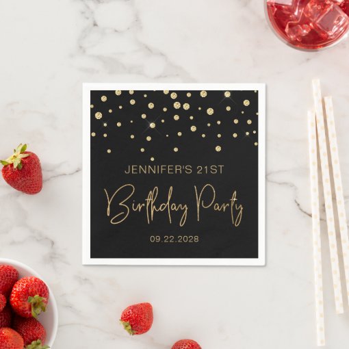 Goldenes Konfetti Zum 21. Geburtstag – 100 Stück, Metallic Glitzernd – Für Partys & Deko