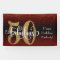Gold Glitter Confetti Burgundy Ombre 50 & Fabulous