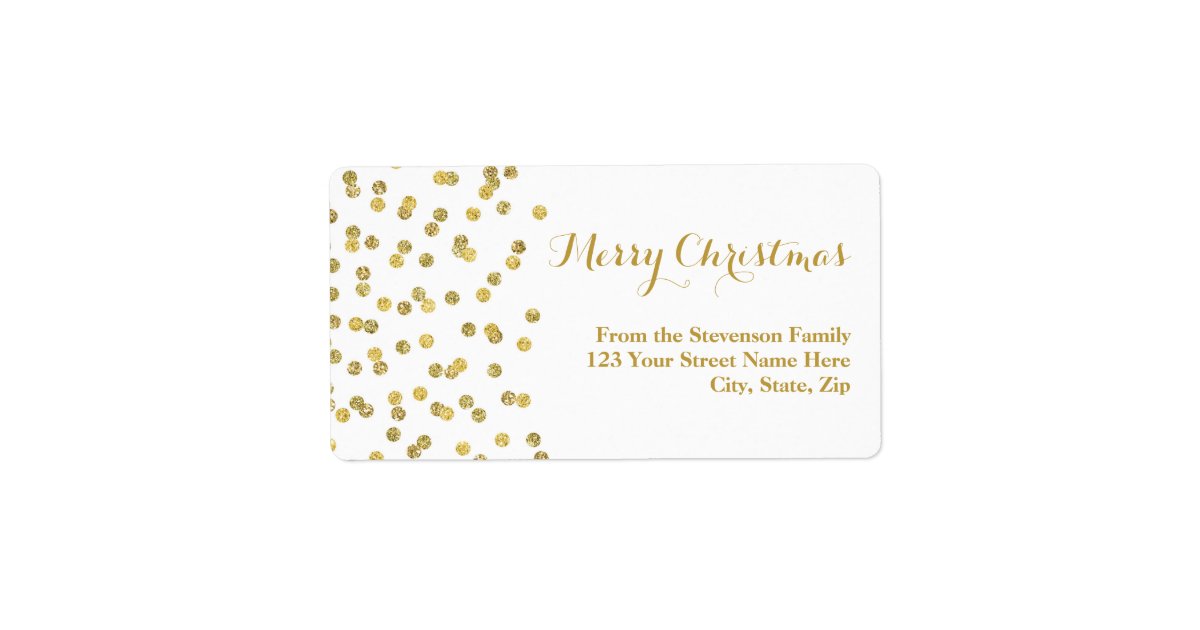 gold glitter confetti christmas