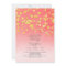 gold glitter confetti coral pink bridal shower
