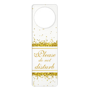 Gold Glitter Confetti Name - Door Hanger