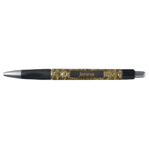 Gold Glitter Confetti Print Pen