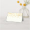 Gold Glitter Confetti Wedding Place Card