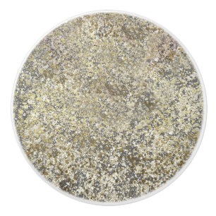 Gold Glitter Crackle Modern Chic Glam Sparkle Ceramic Knob