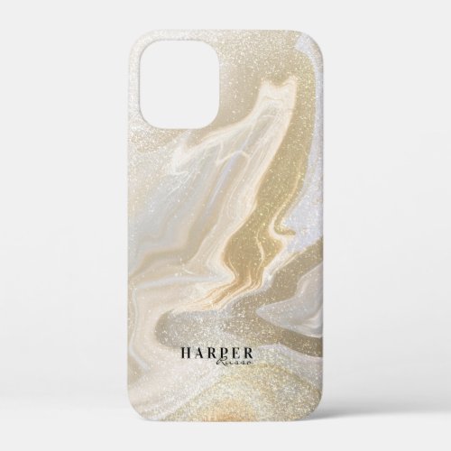 Gold Glitter Custom Name Case_Mate iPhone Case