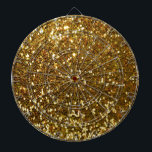 Gold Glitter Dart Board<br><div class="desc">Cute</div>