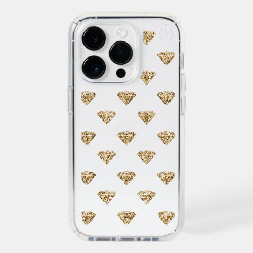 Gold Glitter Diamonds        Speck iPhone 14 Pro Case