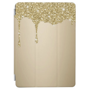 Gold Glitter Drips Metallic Shine iPad Air Cover