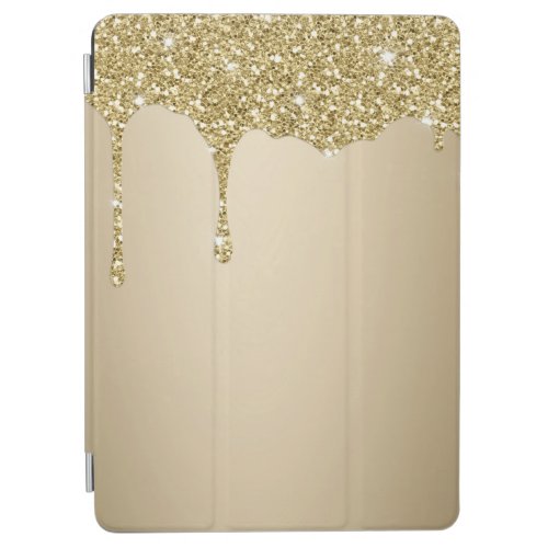 Gold Glitter Drips Metallic Shine iPad Air Cover
