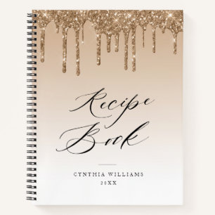 gold glitter drips Recipe Book