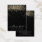 Gold Glitter Earrings Necklace Display Card