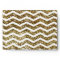 Gold Glitter Effect Elegant Chevron Zig-Zag