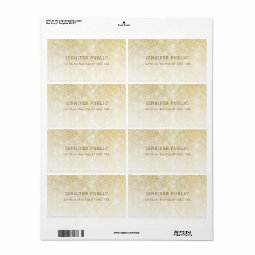 Gold Glitter Elegant Professional Modern Template Label | Zazzle