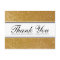 Gold glitter elegant wedding thank you postcards