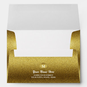 Gold Glitter Envelope