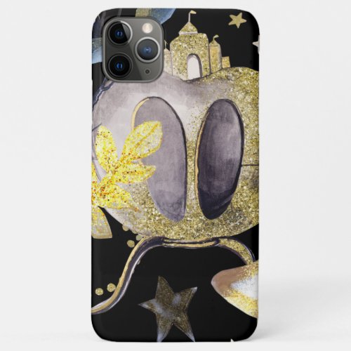   Gold Glitter Fantasy Stars Carriage Castle iPhone 11 Pro Max Case