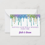 Gold Glitter Faux Foil Wedding Advice Card<br><div class="desc">This is Blank Elegant Gold Glitter Faux Foil Wedding Advice Card  Business Card. This card featuring is gold glitter. It is perfect as wedding place cards,  business cards and more. Click on the customize it button to personalize the design.</div>