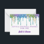 Gold Glitter Faux Foil Wedding Advice Card<br><div class="desc">This is Blank Elegant Gold Glitter Faux Foil Wedding Advice Card  Business Card. This card featuring is gold glitter. It is perfect as wedding place cards,  business cards and more. Click on the customize it button to personalize the design.</div>