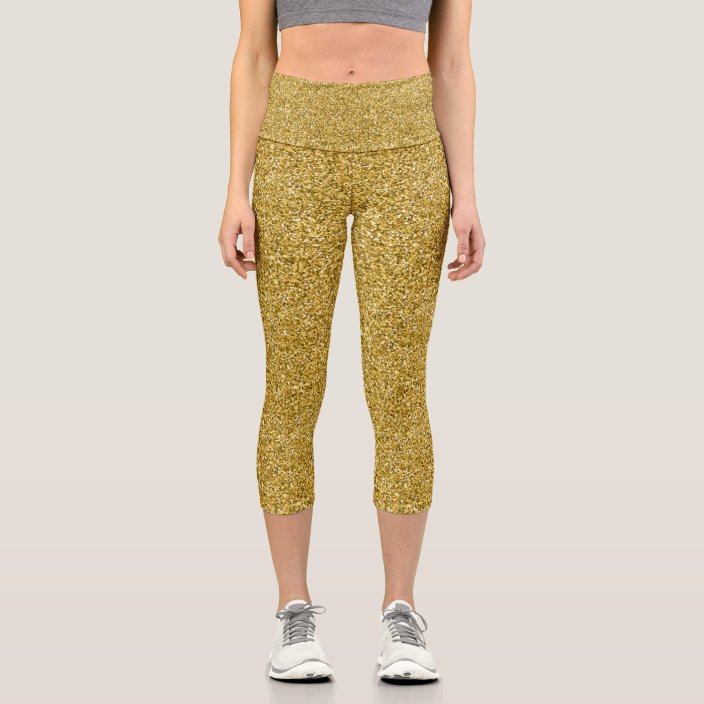 nike gold glitter leggings