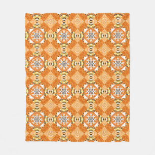 Gold Glitter Fishnet: Sparkling Seamless Fleece Blanket