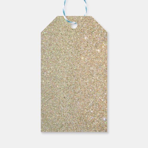 Gold Glitter Floral Bridal Shower Thank You Gift Tags