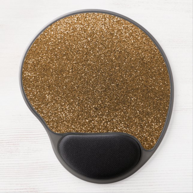 Gold glitter gel mouse pad (Front)