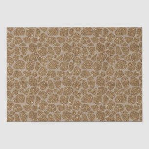 Gold Glitter Giraffe Print Tissue Paper