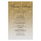 Gold Glitter Glam Party Paper Menu