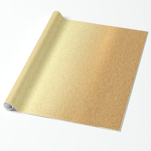 Gold Glitter Glamour Trendy Modern Elegant Chic Wrapping Paper