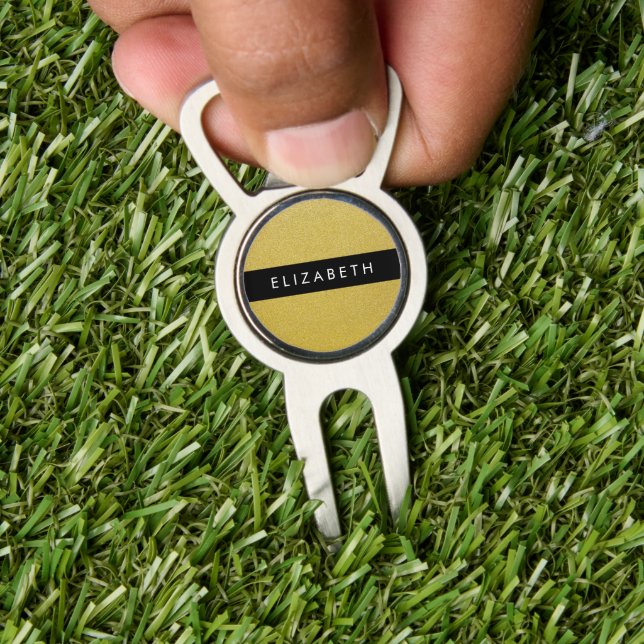 Gold Glitter, Glitter Background, Your Name Divot Tool (Insitu 1)