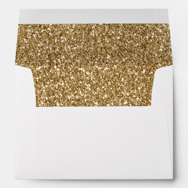 Gold Glitter Glitz Envelope (Back (Bottom))