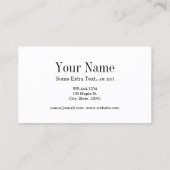 Gold Glitter Hairdresser Salon Business Card (Back)