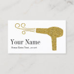 Gold Glitter Hairdresser Salon Business Card at Zazzle