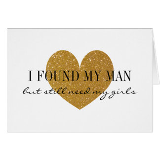 Gold glitter heart Will you be my bridesmaid cards