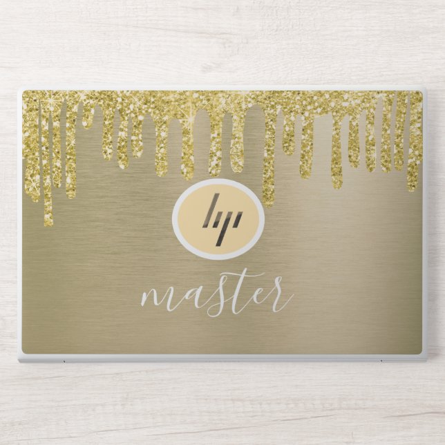  gold glitter HP EliteBook 850  HP Laptop Skin (Front)