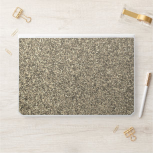 Gold Glitter HP Laptop Skin