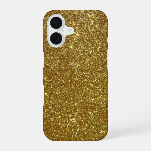 Gold Glitter Iphone Case (Back)