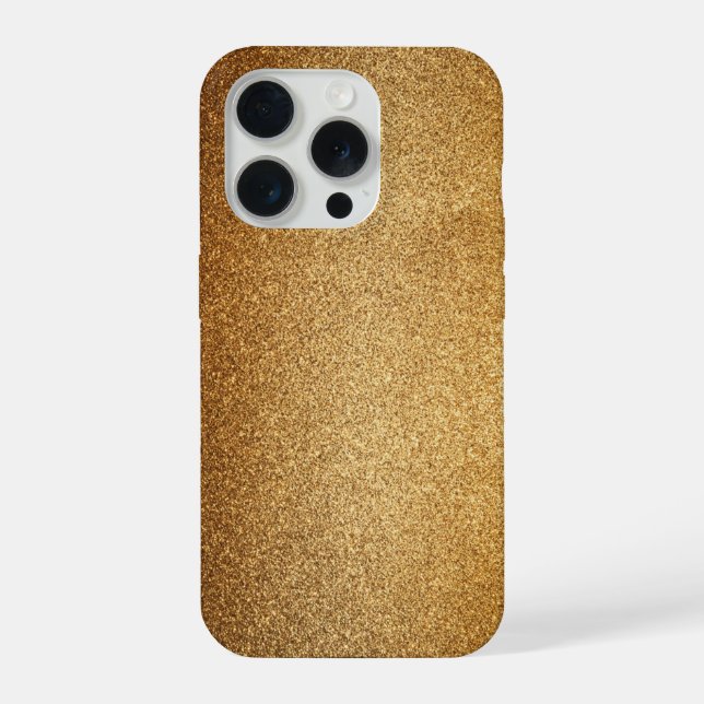 Gold Glitter  iPhone Case (Back)