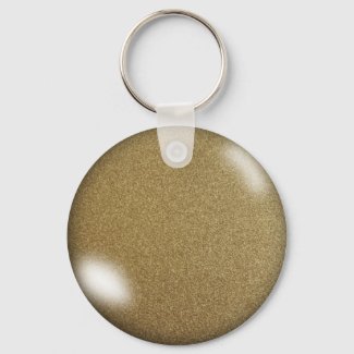 Gold Glitter Keychain