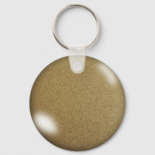 Gold Glitter Keychain