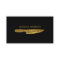 Gold Glitter Knife Business Card