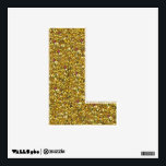 Gold Glitter L Wall Decal<br><div class="desc">Beautiful Gold Glitter L Wall Decor by Ilunia's Art... </div>