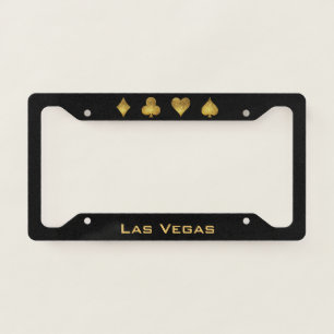 Gold Glitter Las Vegas Licence Plate Frame
