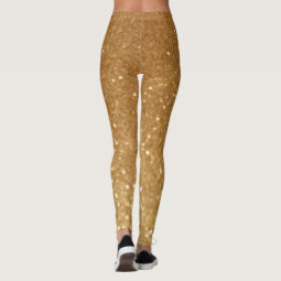 gold glitter leggings | Zazzle