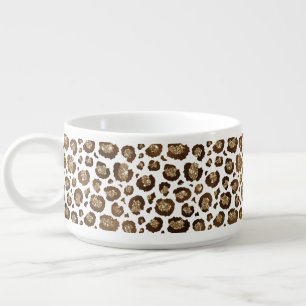 Gold Glitter Leopard Print Bowl
