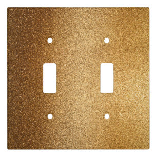 Gold Glitter Light Switch Cover