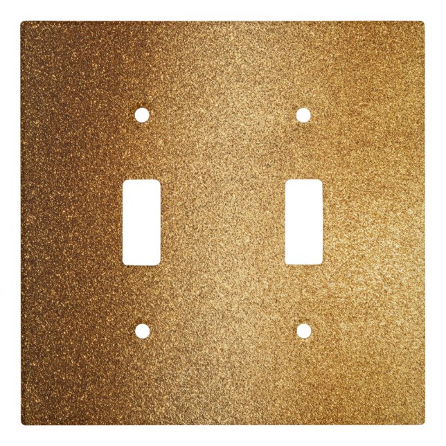 Gold Glitter  Light Switch Cover (Front)