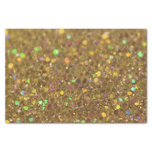 Gold Glitter Look Artwork Tissue Paper